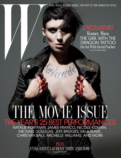 Girl With The Dragon Tattoo Mara. Rooney Mara on W Magazine as